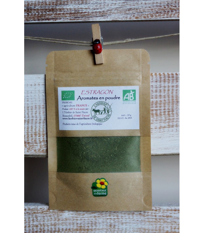 Estragon Bio en Poudre, Vente Directe Producteur